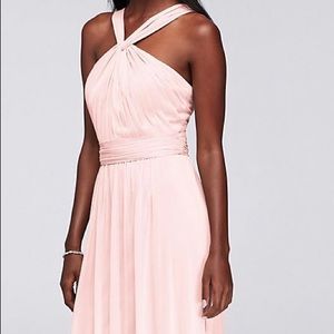 Y Neck Long Mesh Dess David’s Bridal Dress